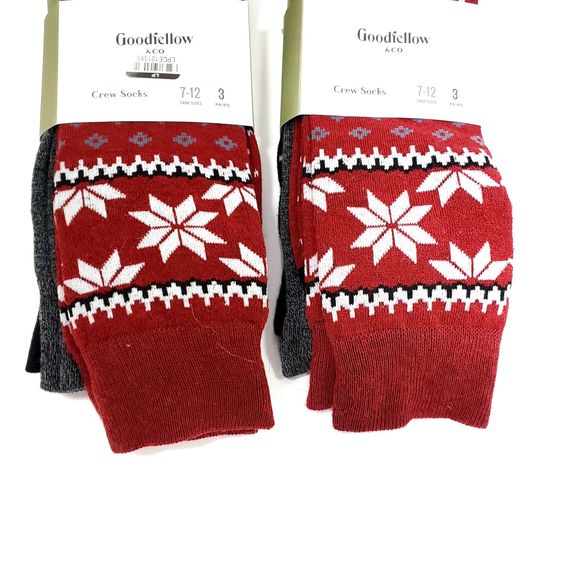 Lot of 2 Goodfellow & Co  Men's 3pk Crew Socks - Picture 6 of 6